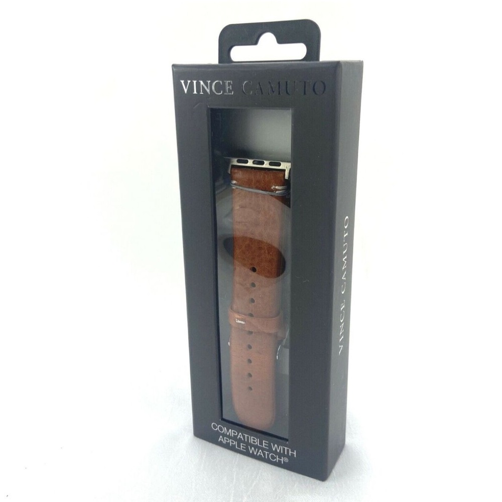 Moby Fox  Classic Stitch Brown Leather Apple Watch Band 
-NIB NEW